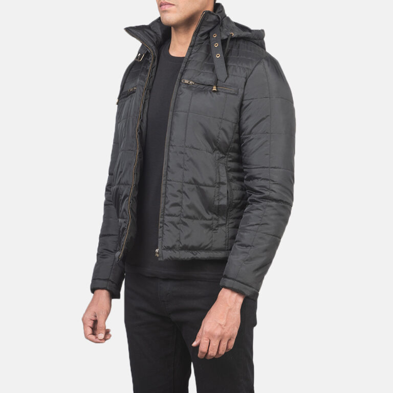 Mens Thomas Alps Black Quilted Windbreaker Jacket_3479-3-1618222891212